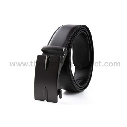 Men Formal, Casual, Black Genuine Leather Belt