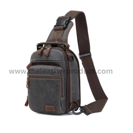 Sling Bag Men's Canvas Shoulder Bag Chest Bag