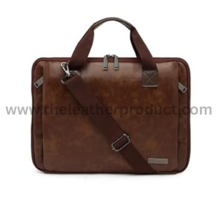 Messenger Bag - Laptop Bag for Men || Women, PU Leather Office Bag