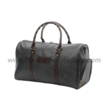 Leather Travel Duffle Bag/Leather Gym Bag/Leather Duffle Bag for Men and Women with Shoe Compartment