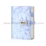Notebook for Teen Girls (Blue) Marble Diary Journal with Lock for Girls and Women - Secret Diaries Journal with Code Lock
