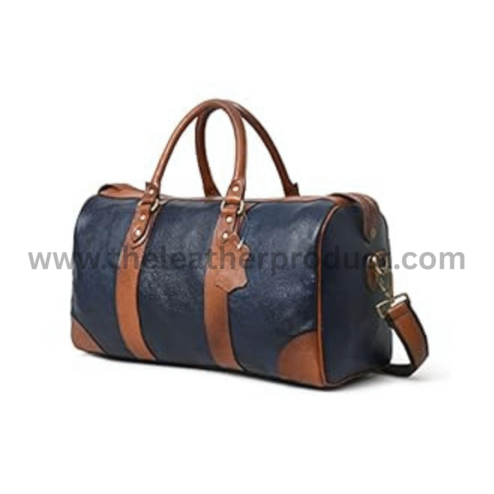 Leather Duffle Weekender Bag for Men Women Handmade Soft Leather Overnight Weekend Travel Duffle Bags