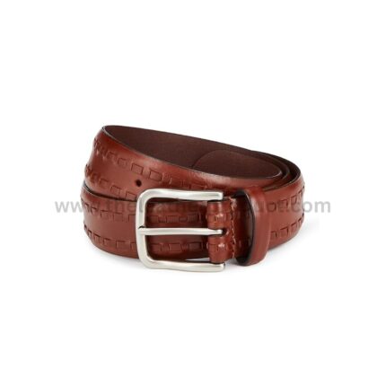 Men's Web Symbol Premium Men's Genuine Leather Casual Belt