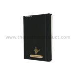 Black Personalized Name & Charm Leather Notebook Diary, Diary for Men Women Girls & Boys