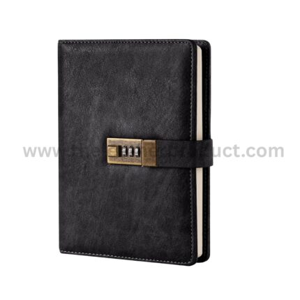 Leather Journal with Lock 240 Pages, Protected Notebook with Pen & Gift Box, Lock Diary Planner Organizer