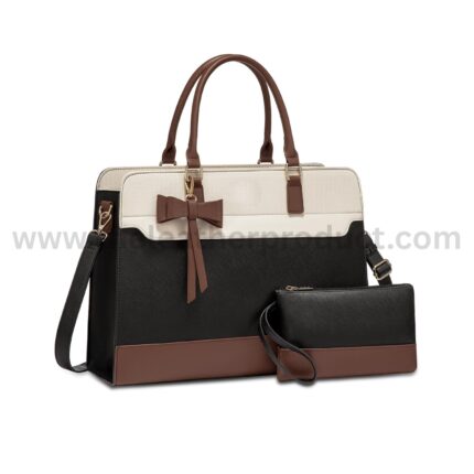Laptop Tote Bag for Women,Leather Work Bag, Waterproof Business Teacher Bag,Office Gifts for Women.