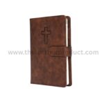 Leather Christian Prayer Journal for Men,Religious Gift from Jesus for Graduation, Baptism Pastor and Church