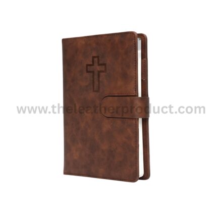 Leather Christian Prayer Journal for Men,Religious Gift from Jesus for Graduation, Baptism Pastor and Church