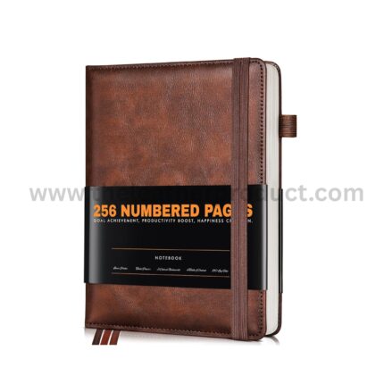 Leather Notebook Journal with Pen, A5 Lined Hardcover Notebook with Magnetic Closure