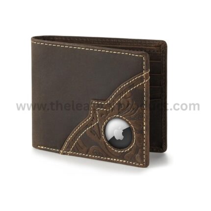 Mens RFID Blocking Bifold Slim Wallet Genuine Leather Casual, Black